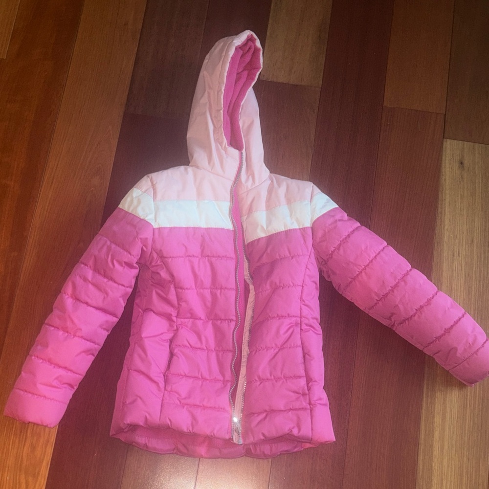 Pink Kids Puffer Jacket